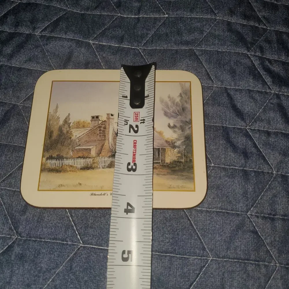 Vintage Jason Canberra Scenic Cork Back Coasters Set of 6 Boxed Australia